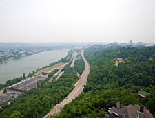 View of Ohio River looking east